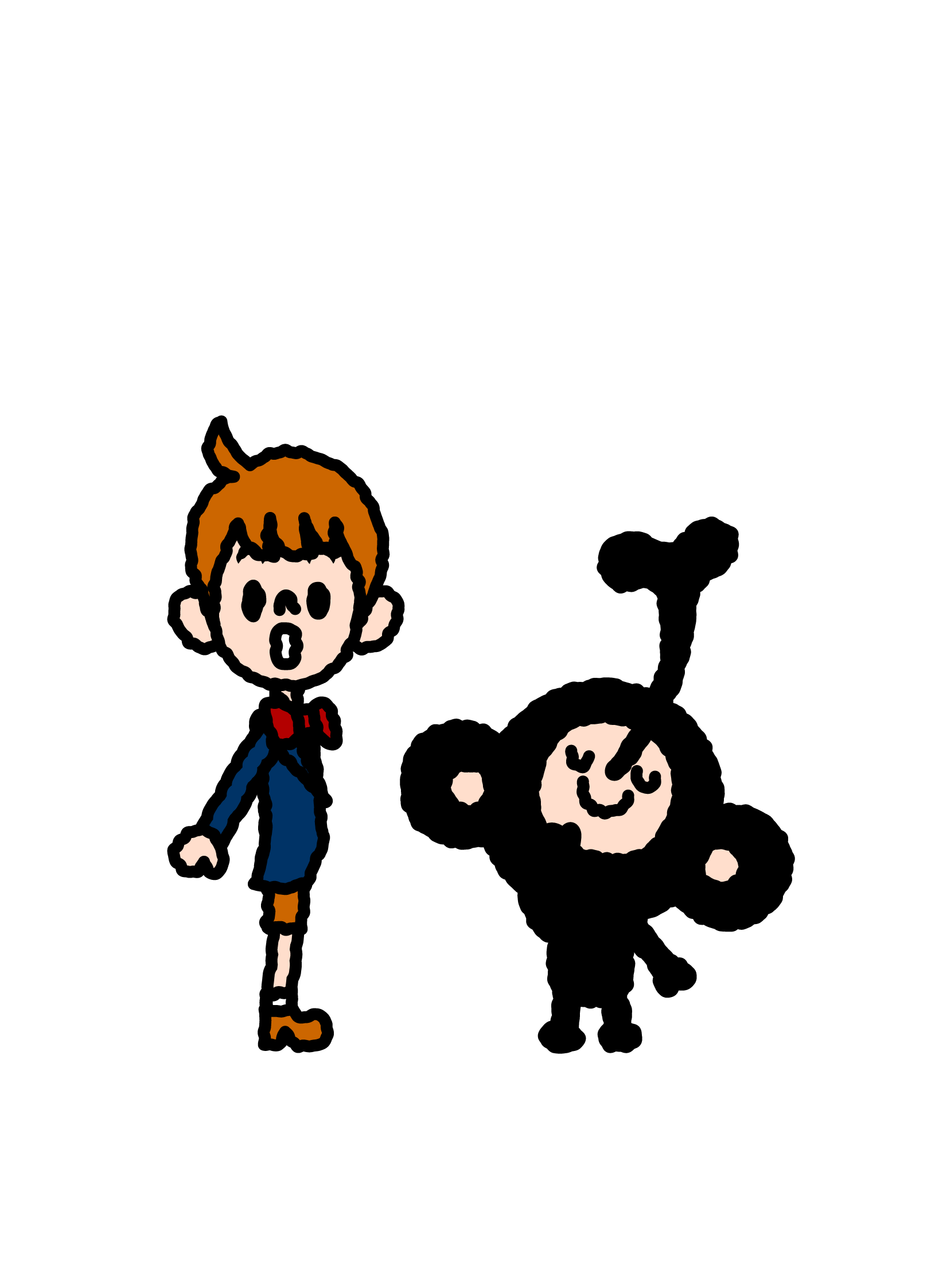 TAROUT and Paul quietly facing one another.